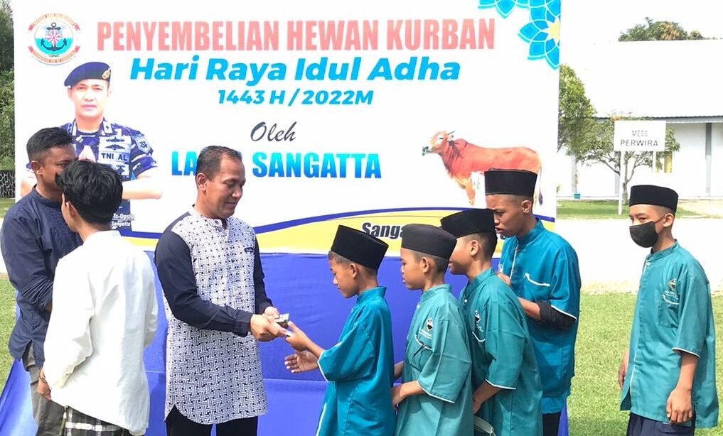 Gelar Shalat Idul Adha, Lanal Sangatta Kurban 7 Sapi dan 3 Kambing 2 Idul Adha