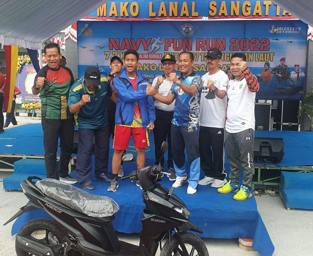 Ada Peserta dari Bontang, Kukar dan Samarinda - Navy Fun Run Gelaran Lanal Sangatta Ramaikan Puncak Peringatan HUT TNI AL ke-77 2 HUT