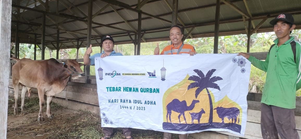 Sudah Jadi Agenda Rutin, 24 Desa Terima Hewan Kurban dari PT Indexim Coalindo 3 Hewan Kurban