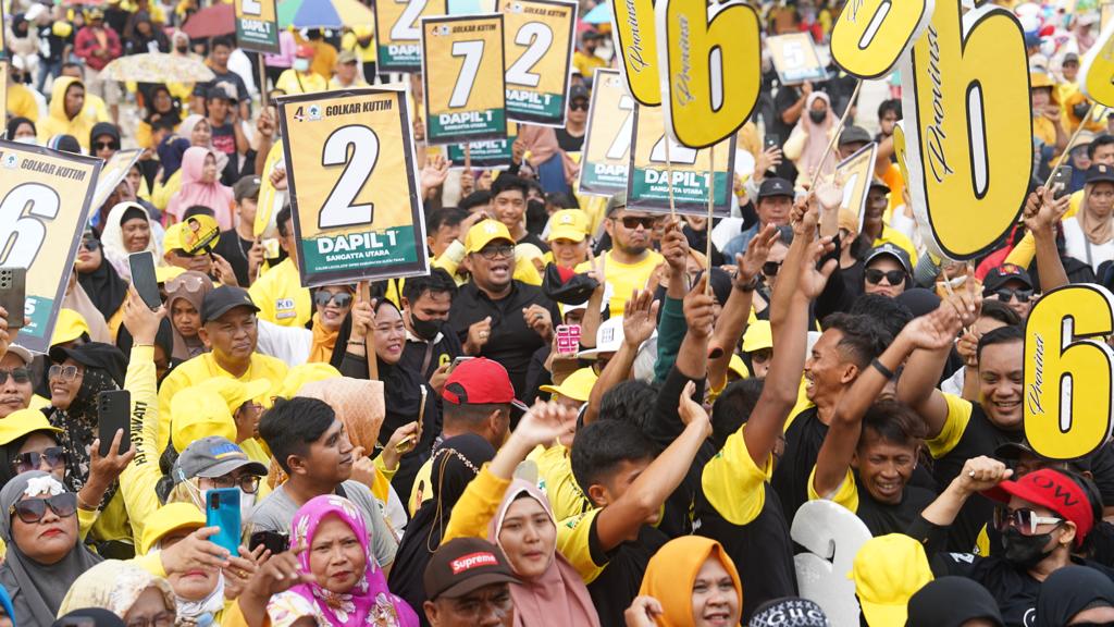 Ratusan Doorprize Meriahkan Launcing Nomor Urut Caleg Golkar Kutim 3 Golkar