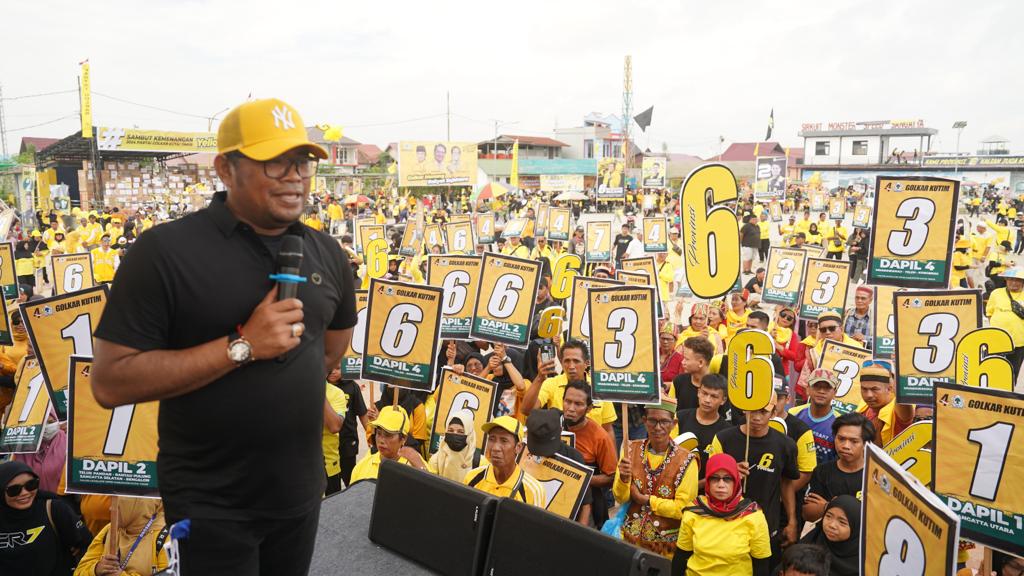 Ratusan Doorprize Meriahkan Launcing Nomor Urut Caleg Golkar Kutim 2 Golkar