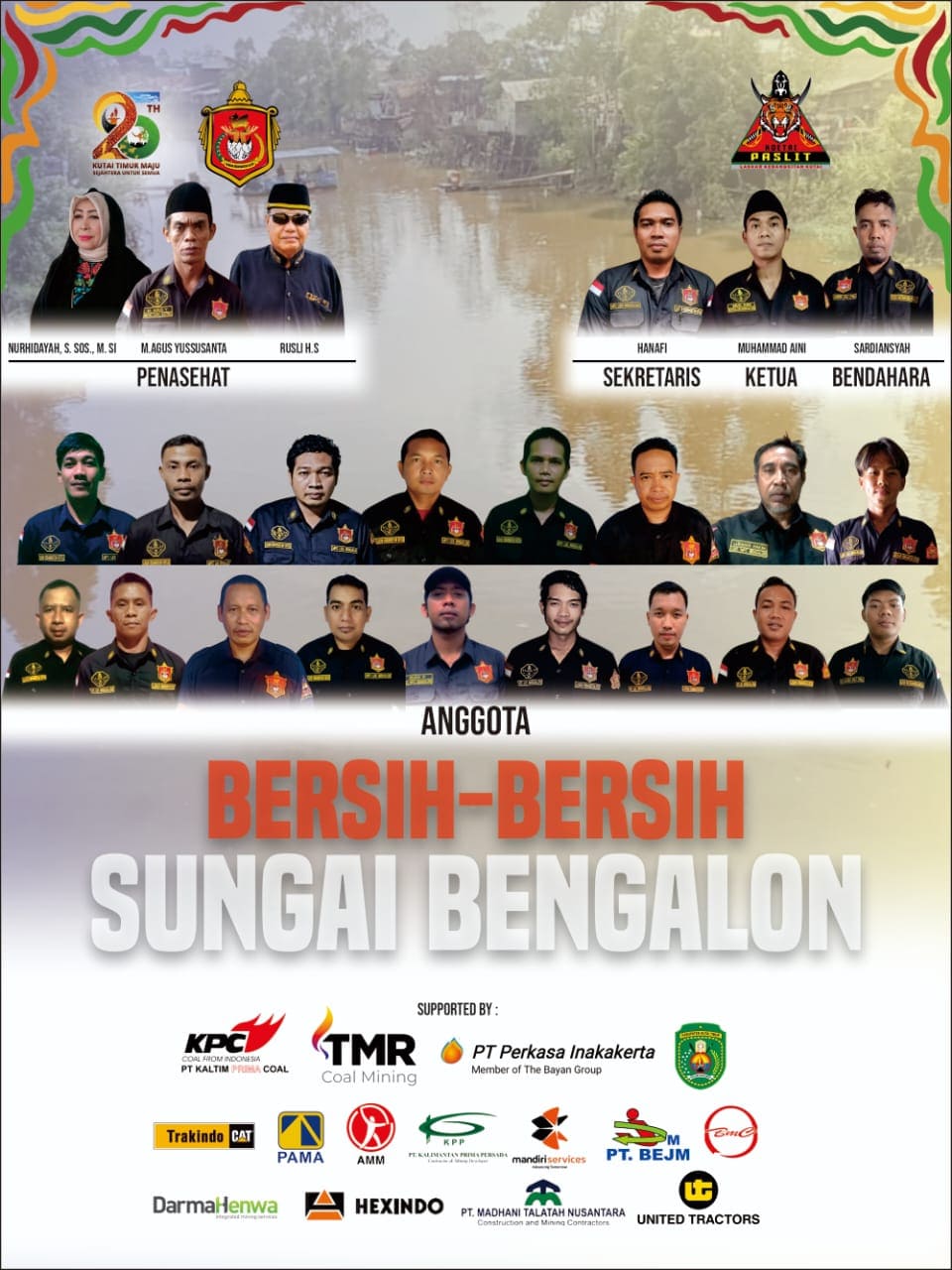 Perbaiki Kualitas dan Beri Edukasi Generasi Muda, LKK Cabang Bengalon Gelar Aksi Bersih Sungai 2 Sungai