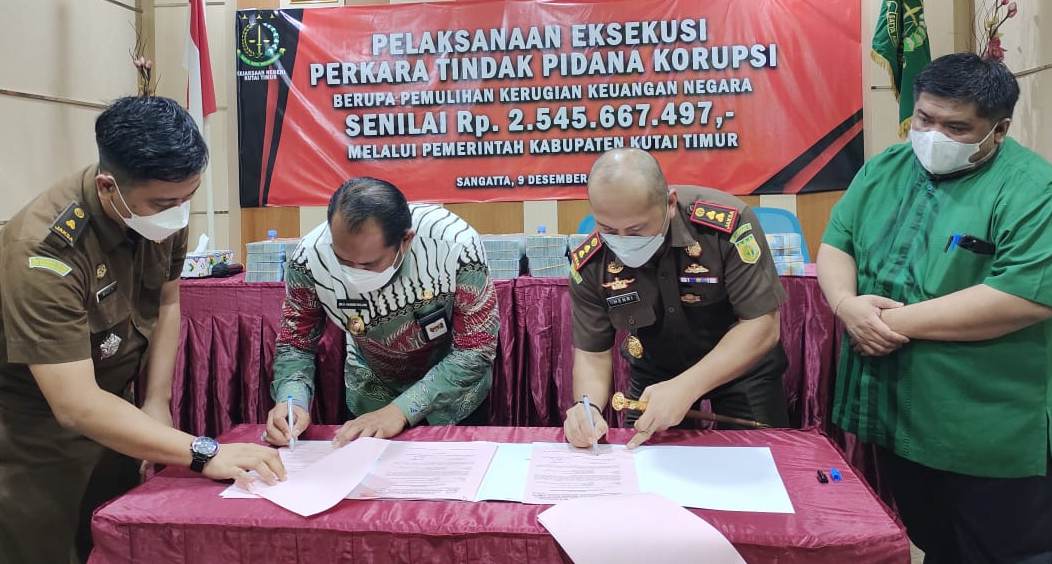 Kejari Kutim Kembalikan Uang Sitaan Kasus Tipikor, Rp 2,5 Miliar Dipastikan Masuk Kasda dan Jadi Silva