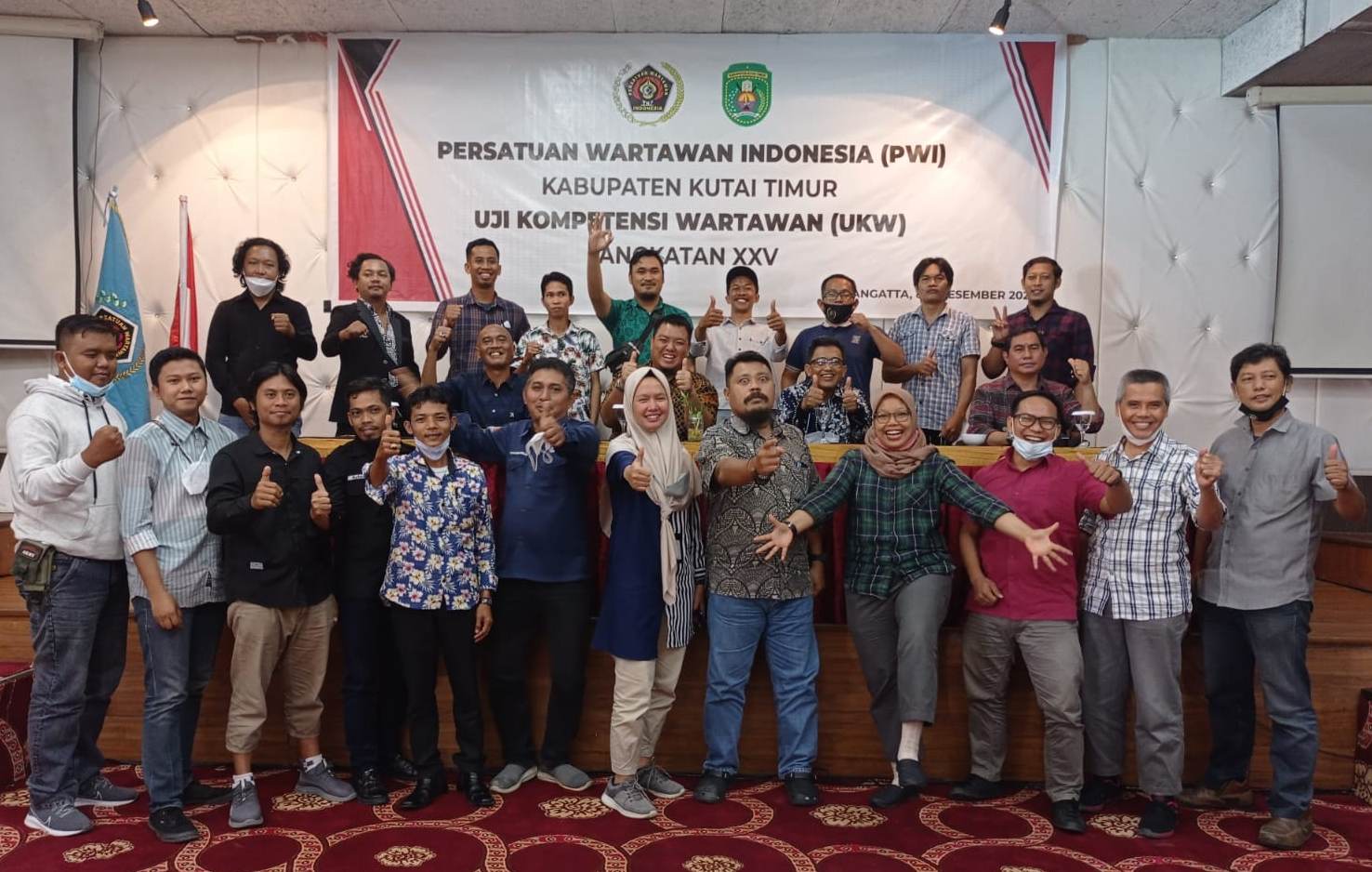 Semua Peserta UKW Gelaran PWI Kutim Dinyatakan Kompeten