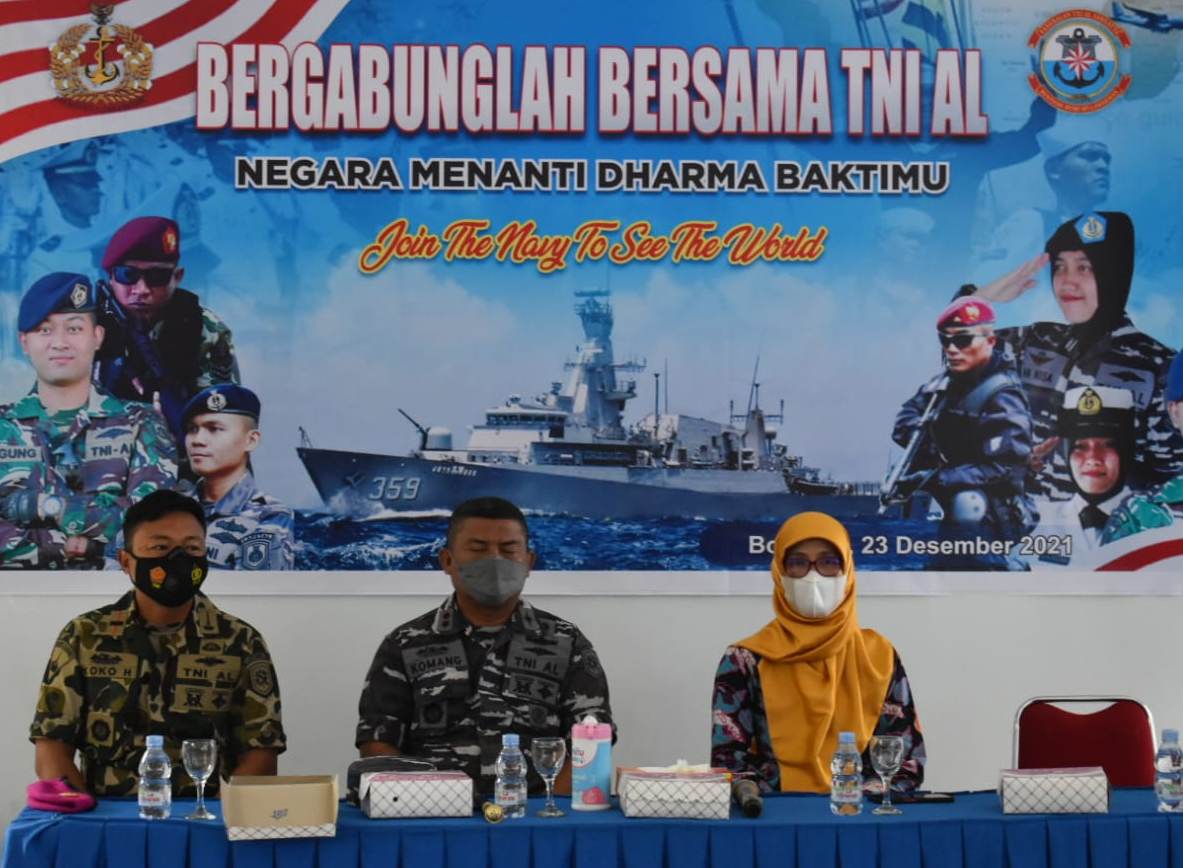 Kembali Gelar Serbuan Vaksinasi Maritim, Lanal Sangatta Kedua Kalinya Sasar Pesantren Hifzhil Quran