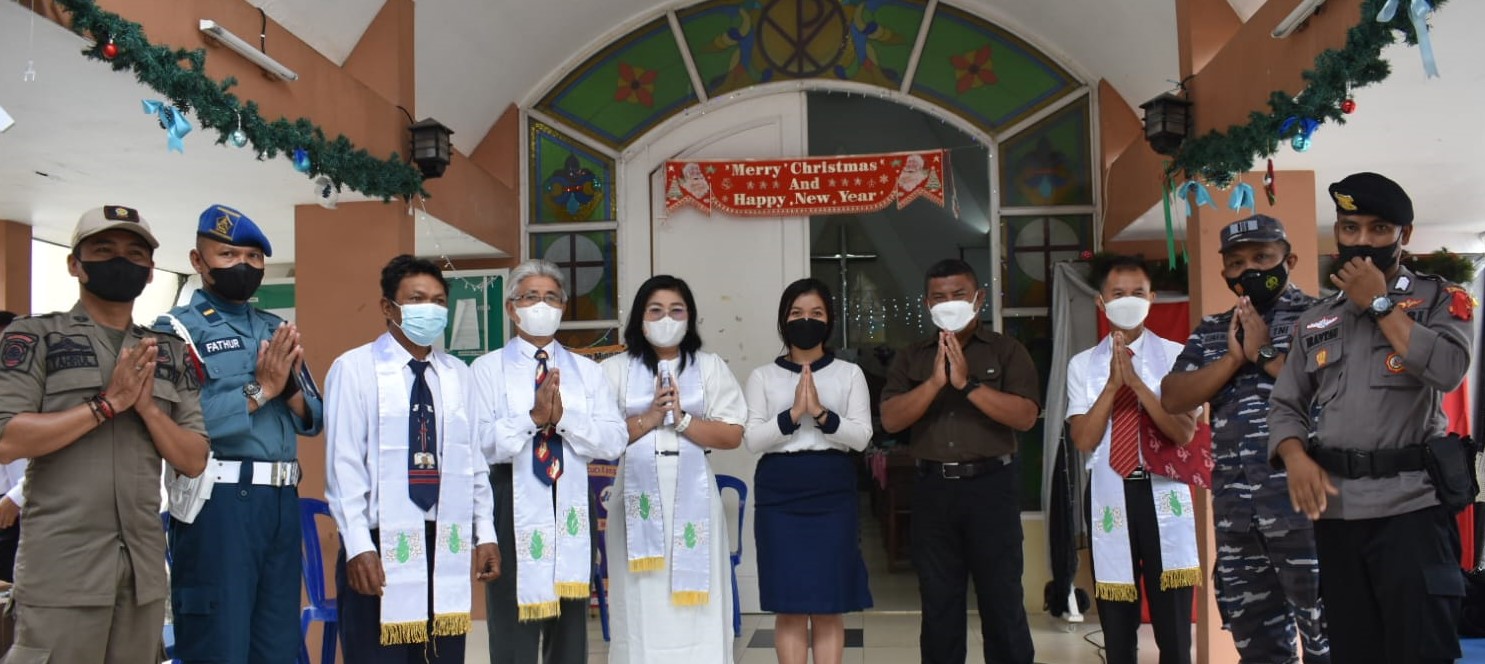 Beri Pengamanan Perayaan Nataru, Koramil Sangatta Bersinergi dengan Semua Pihak, Pastikan Berlangsung Kondusif