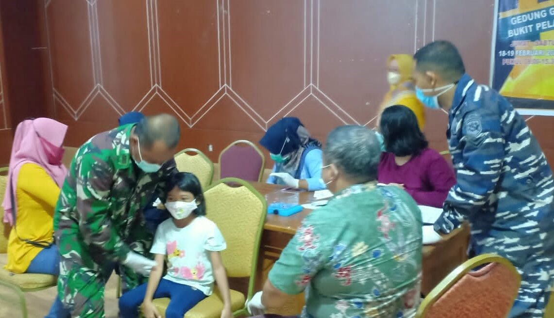 Gelar Vaksinasi Massal di GSG Koramil Sangatta, Seluruh Kalangan Jadi Sasaran