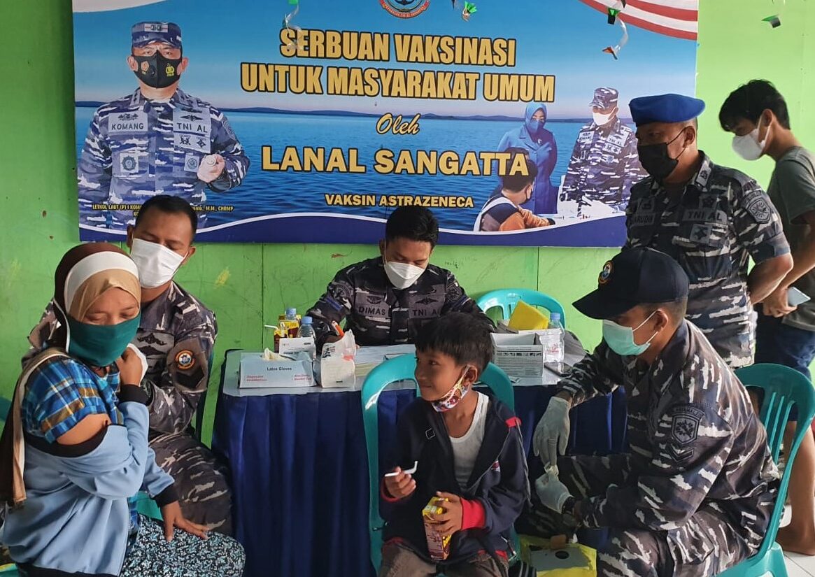 Hari Keempat, Serbuan Vaksinasi Maritim Digelar di Pasar Sangatta Lama