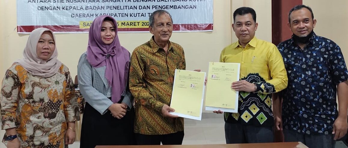 Siap Bersinergi, Stienus Sangatta Teken MoU dengan Balitbang Kutim