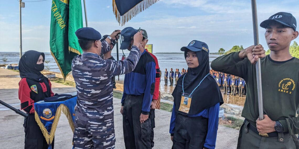 Bukti Komitmen TNI AL Sangatta Dukung Pendidikan Berkualitas, Latihan Orientasi Pelajar SMKN 2 Sukses Digelar