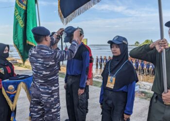 Bukti Komitmen TNI AL Sangatta Dukung Pendidikan Berkualitas, Latihan Orientasi Pelajar SMKN 2 Sukses Digelar