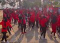Gelar Senam Jantung Sehat, DPC PDIP Kukar Meriahkan HSN