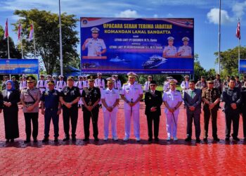 Sertijab Komandan Pangkalan TNI AL Sangatta, Ardiansyah Apresiasi Kinerja Lanal Sangatta