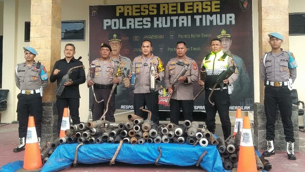 Gelar Patroli Ramadhan, Polres Kutim Sukses Amankan Pelaku Balap Liar, 41 Motor Knalpot Brong Disita Hingga Idul Fitri 1 Polres Kutim