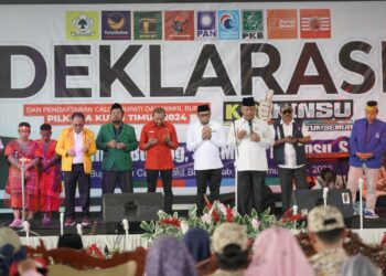 Deklarasi Pasangan Calon, Sembilan Partai Politik Dukung KB-Kinsu