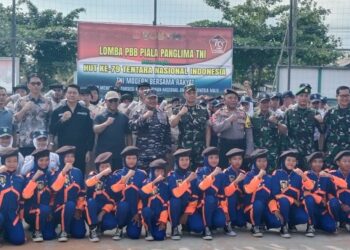 Rangkaian HUT ke-79 TNI, Kodim 0909/KTM Bentuk Mental Disiplin dan Kekompakan Melalui Lomba Baris Berbaris