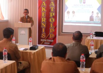 Rapat Kerja Teknis Satpol PP, Ardiansyah: Jalankan Tugas Secara Solid dan Profesional