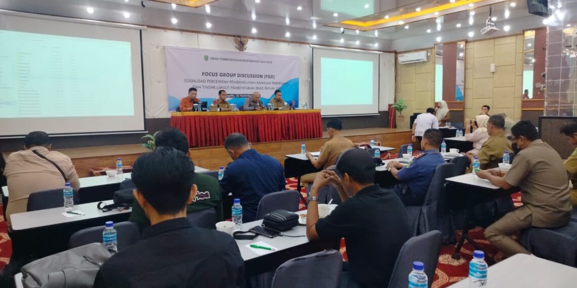 Perkuat Kolaborasi Antar Desa, DPMDes Kutim Gelar FGD Percepatan Pembangunan Desa