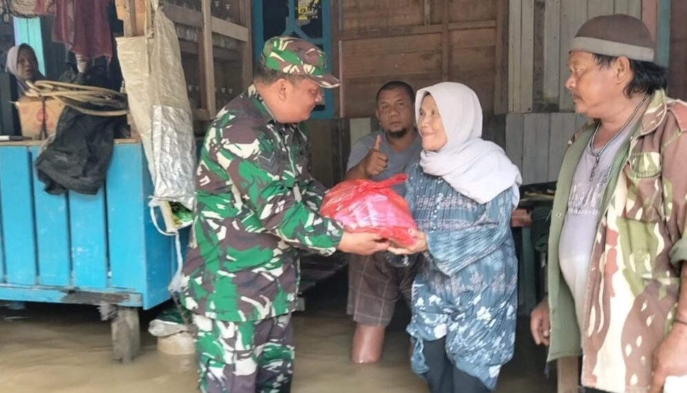 Debit Air Sungai Kembali Naik, Warga Terdampak Banjir Diminta Waspadai Hewan Buas 1 Banjir
