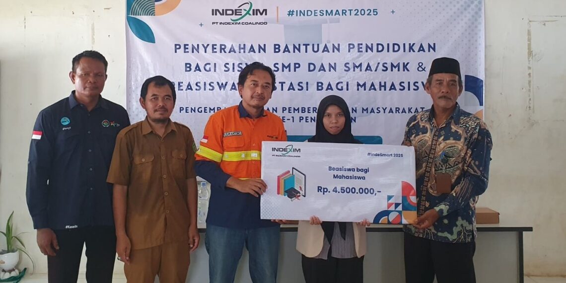 Beasiswa INDESMART Disalurkan, PT Indexim Coalindo Konsisten Dukung Pendidikan di Kutim 1 Beasiswa