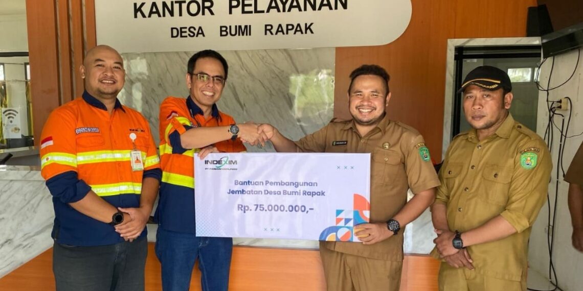 PT Indexim Coalindo Dukung Pembangunan Jembatan Sementara di Bumi Rapak 1 Jembatan