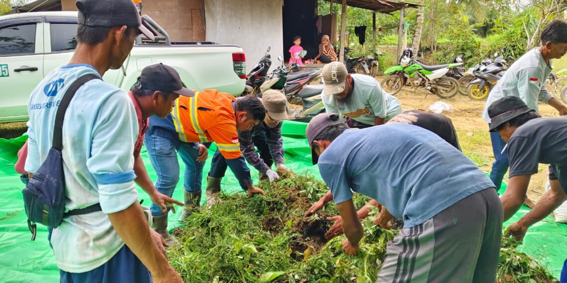 Dorong Petani Produksi Pupuk Organik Mandiri, PT Indexim Coalindo Gelar Pelatihan Bokashi