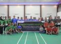 PT Pertamina EP Sangatta Field Gelar Pertandingan Persahabatan Badminton Bersama Wartawan Kutim