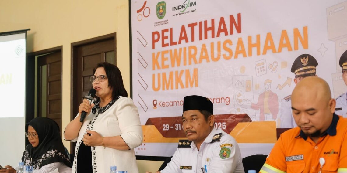 Distransnaker Kutim dan PT Indexim Coalindo Latih Pelaku UMKM Lokal se-Kecamatan Kaliorang 1 UMKM