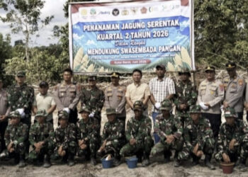 Perkuat Ketahanan Pangan di Kutai Barat, PT Kruing Lestari Jaya (THA Group) Bersinergi dengan TNI-POLRI