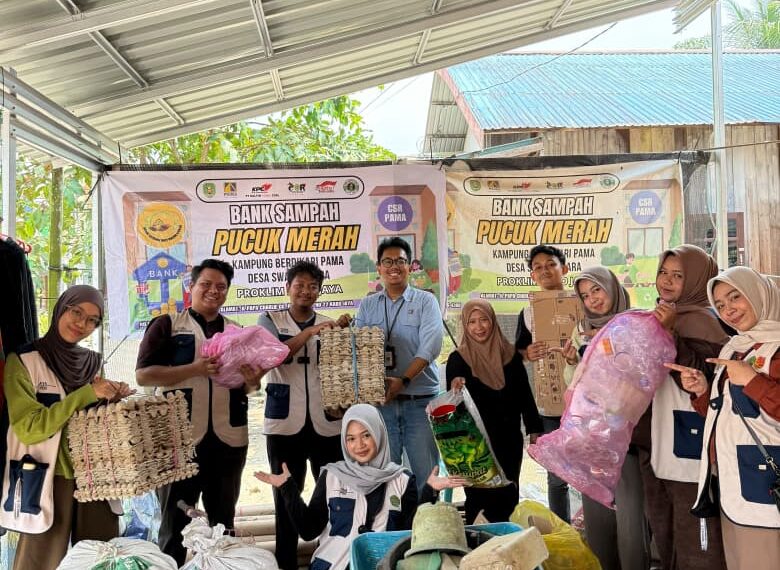 Perkuat Pengelolaan Lingkungan, PAMA KPCS dan KKN Unmul Monitoring Bank Sampah