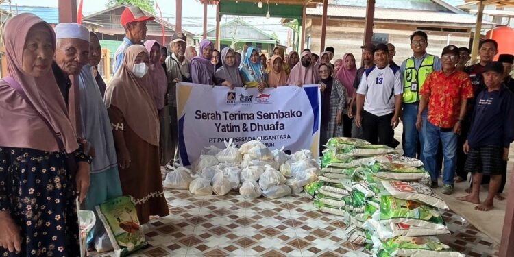 PAMA KPCS Salurkan Santunan untuk Kaum Dhuafa di Sepaso Selatan