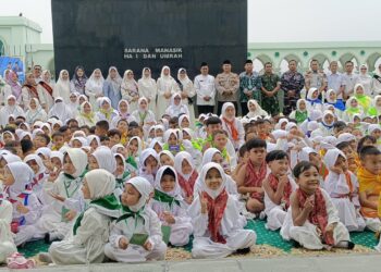 Tanamkan Nilai Spiritual Sejak Dini, Disdikbud Kutim Gelar Manasik Haji Cilik di Masjid Al Faruq